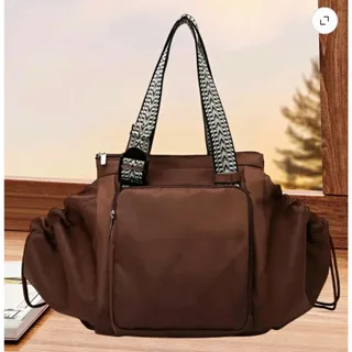 Photo of Milageto Transformable Cradle Bag Women Shoulder Bag for Gym Summer Travel Brown