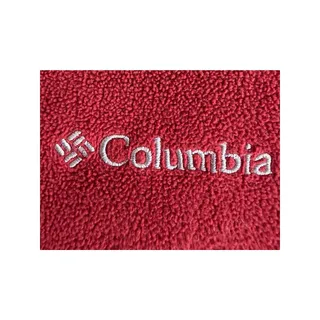 Photo of Gorpcore Columbia Pine Ridge Half Zip Brick Red Fleece Outdoor Fall Hiking L