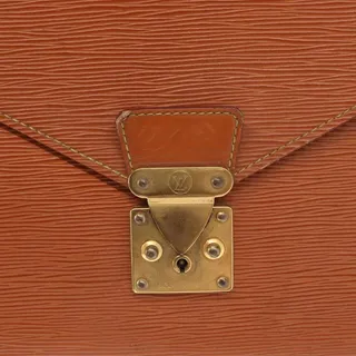 Photo of Louis Vuitton Epi Serviette Conseiller Briefcase Zipangu Gold