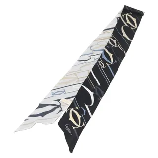 Photo of Cartier Silk Scarf Black