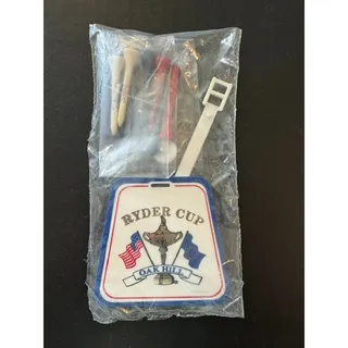 Photo of 1995 Ryder Cup Oak Hill CC Rochester NY Sealed Golf Gift Set Bag Tag Tees Marker