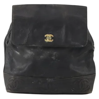 Photo of Chanel Caviar Black Silver Backpack