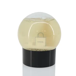 Photo of Chanel Snow Globe Glass Clear CC White Other