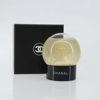 Photo of Chanel Snow Globe Glass Clear CC White Other