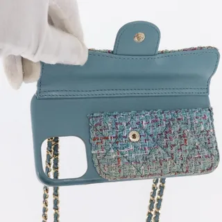 Photo of Chanel Tweed Iphone Case Light Blue