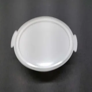 Photo of Vintage Tupperware White Round Cake Holder Carrier Storage Container Lid 12" 719
