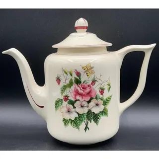 Photo of Vintage Edwin Knowles "Spring Glory" Coffee Pot - 1950s