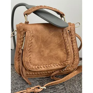 Photo of Urban Expressions Toast Tan Western Crossbody Purse