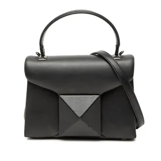 Photo of Valentino Leather One Stud Handbag Black