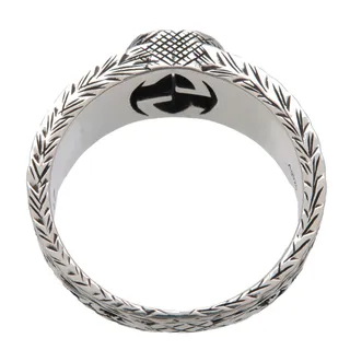 Photo of Gucci Interlocking G Arabesque Sterling Silver Ring