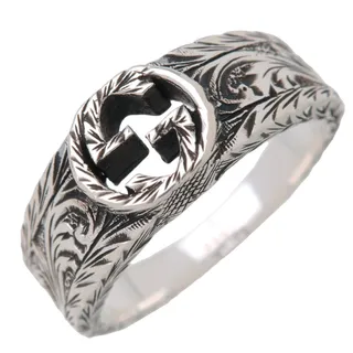 Photo of Gucci Interlocking G Arabesque Sterling Silver Ring