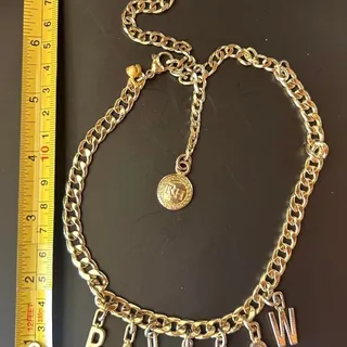 Photo of π¨ Gold Tone Rainbow Necklace with Charms. π