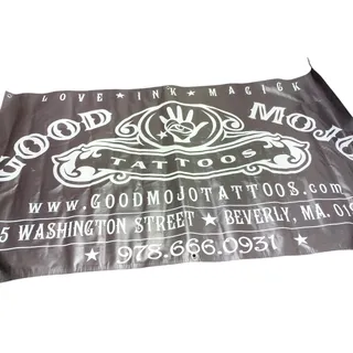 Photo of Good Mojo Tattoos Banner Store Display Sign
