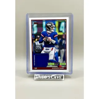 Photo of 🚨 2026 Topps Flagship Jaxson Dart 1991 Relic Player-Worn #91TFR-JD Giants 🏈