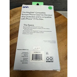 Photo of onn MagSafe Compatible Rugged Phone Case iPhone 17 Pro Max