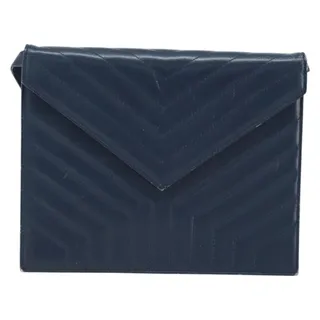 Photo of Saint Laurent Leather Shoulder Bag Navy