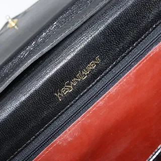 Photo of Saint Laurent Leather Shoulder Bag Black