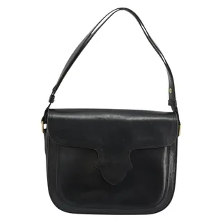 Photo of Saint Laurent Leather Opus Shoulder Bag Black