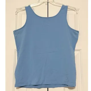Photo of Talbots Woman Sleeveless Tank/Shell, Dusty Blue, Size X