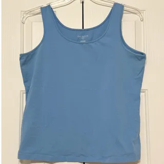 Photo of Talbots Woman Sleeveless Tank/Shell, Dusty Blue, Size X