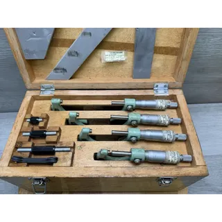 Photo of JIT Micrometer Set Chuan Brand. 8 Pieces Total.