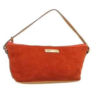 Photo of Gucci Suede Accessory Pouch Orange