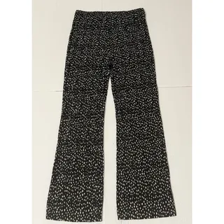 Photo of Chico's Travelers Plisse Crinkled Palazzo Pants, Polka Dot Print, Size 1