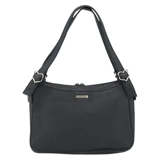 Photo of Saint Laurent Leather Heart Shoulder Bag Silver
