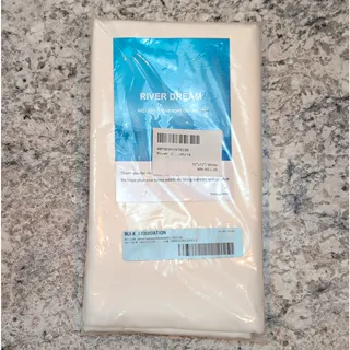 Photo of River Dream Twin Flat Sheet White Solid 70 x 72 in Adults Bedroom Rectangular