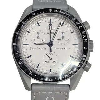 Photo of Omega Swatch Moon Swatch Mission to the Moon Bioceramic 42mm Chronograph Watch