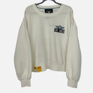 Photo of Disney Star Wars Cream Grogu Graphic Sweatshirt