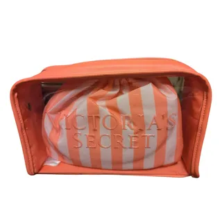 Photo of NWT Victoria's Secret Striped 2-piece Beauty Bag