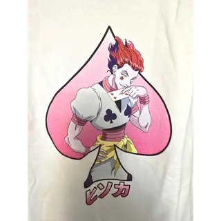 Photo of Hypland Hunter x Hunter Hisoka Spade Mens Small White Official Anime Tee NWOT