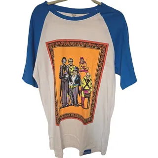 Photo of DC Worlds Finest Villains T Shirt Mens XL Joker Riddler Penguin Raglan NWOT NEW