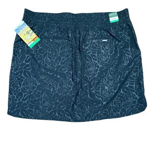 Photo of New Orvis Travel Skort Women's Size XL Black Stretch Zipper Pockets Embossed