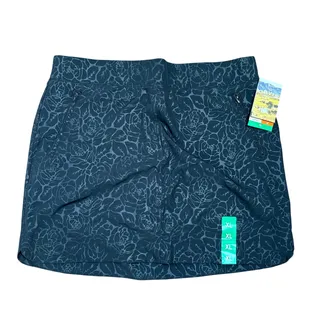 Photo of New Orvis Travel Skort Women's Size XL Black Stretch Zipper Pockets Embossed