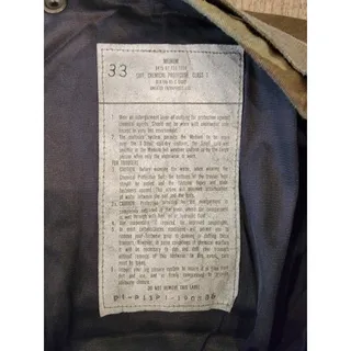 Photo of Vintage Military Pants Men Medium Woodland Camo Suit Chemical Protective Class 1