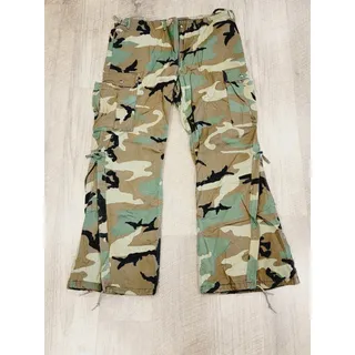 Photo of Vintage Military Pants Men Medium Woodland Camo Suit Chemical Protective Class 1