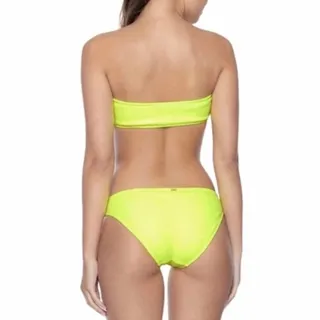Photo of PQ Swim NEW cheeky bandeau bikini neon yellow green large