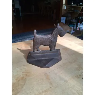 Photo of 1929 Connecticut Foundry Cast Iron Scotty Dog Bookend/Doorstop (3155)
