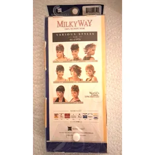 Photo of Milky Way ShortCut Series SG-27PCS 100% Human Hair Weave Extension Color PK Pink