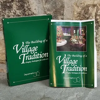 Photo of Vintage 1994 Dept 56 "The Building of a Village Tradition" VHS & Booklet