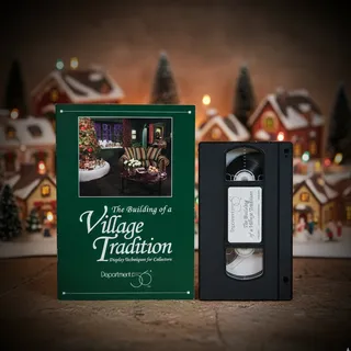 Photo of Vintage 1994 Dept 56 "The Building of a Village Tradition" VHS & Booklet