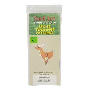 Photo of Woodcraft Pattern 'Flying Deer Legs In' Vtg 1993 Yard Art Do-It Yourself 