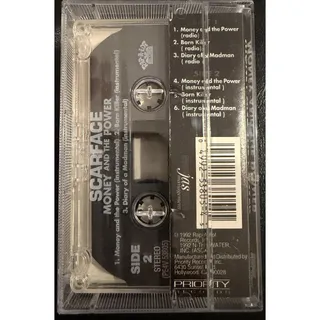 Photo of Scarface Money And The Power Cassette EP Tested Work/Rap-A-Lot Records/Geto Boys