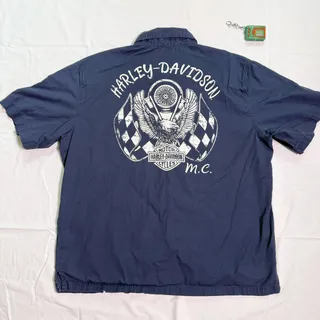 Photo of Harley Davidson MC 100% Cotton Button Up Shirt - XL