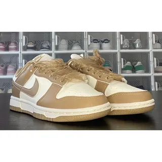 Photo of Nike Dunk Low Next Nature Parachute Beige Ribbon Laces 5.5W/4Y