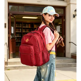 Photo of abshoo Girls Solid Color Backpack For College Women Water Resistant Large School