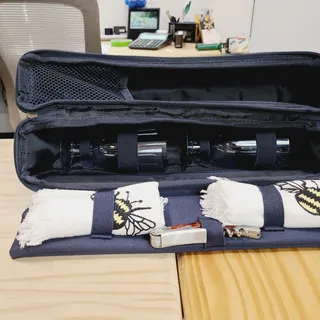 Photo of Picnic Wine Bottle Traveling Bag DeLonghi Deluxe with Glasses PRE-OWNED