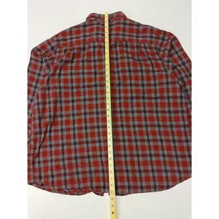 Photo of Faded Gory (2XL) Red Plaid Long Sleeve Button Flannel Shirt